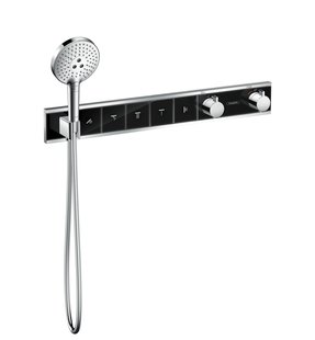 Hansgrohe RainSelect thermostaat afbouwdeel voor 5 functies, zwart/chroom