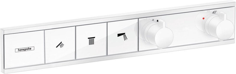 Hansgrohe RainSelect thermostaat inbouw voor 3 functies, mat wit