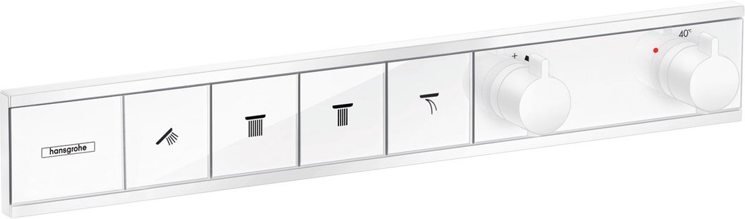 Hansgrohe RainSelect thermostaat inbouw voor 4 functies, mat wit
