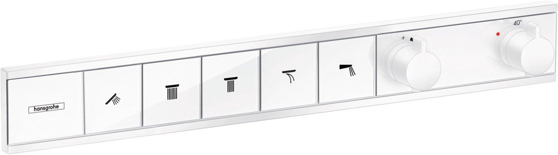 Hansgrohe RainSelect thermostaat inbouw voor 5 functies, mat wit