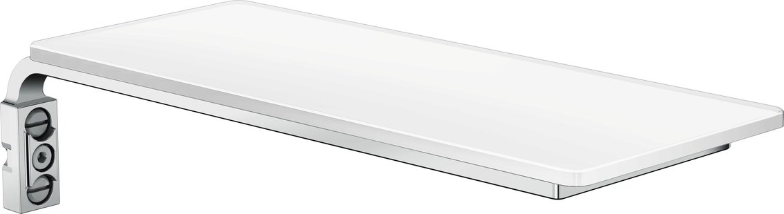 Hansgrohe Casetta planchet van veiligheidsglas E, wit/chroom