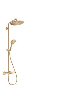 Hansgrohe Croma Select S Showerpipe 280 1jet EcoSmart met douchethermostaat en handdouche Raindance Select S 120 3jet, Brushed Bronze