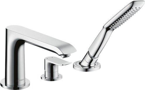 Hansgrohe Metris 3-gats badrandmengkraan afbouwdeel, chroom