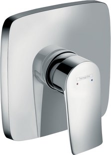 Hansgrohe Metris ééngreeps douchemengkraan afbouwdeel Square, chroom