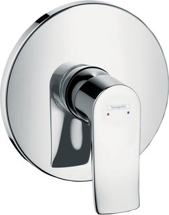Hansgrohe Metris ééngreeps douchemengkraan afbouwdeel rond, chroom