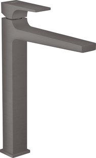 Hansgrohe Metropol ééngreeps wastafelkraan 260 met rechte greep en PushOpen afvoerplug, Brushed Black Chrome