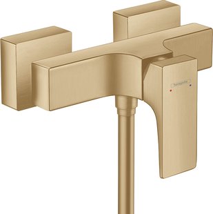 Hansgrohe Metropol ééngreeps douchemengkraan opbouw met rechte greep, Brushed Bronze