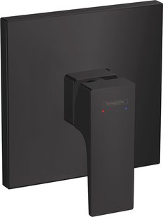 Hansgrohe Metropol ééngreeps douchemengkraan afbouwdeel met rechte greep, mat zwart