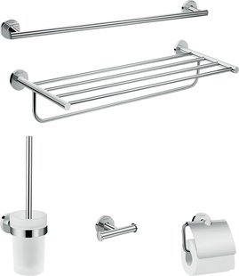 Hansgrohe Logis Universal badaccessoireset 5 in 1, chroom