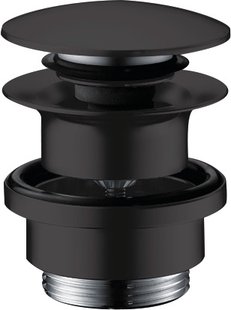 Hansgrohe afvoergarnituur afvoerplug voor wastafel- en bidetmengkranen, mat zwart