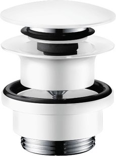 Hansgrohe afvoergarnituur afvoerplug voor wastafel- en bidetmengkranen, mat wit