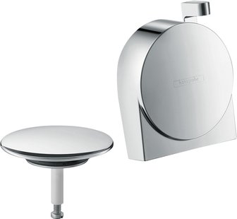 Hansgrohe Exafill S afbouwdeel S badvul-, overloop- en afvoergarnituur, chroom