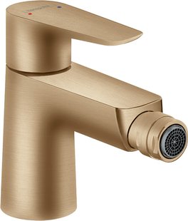 Hansgrohe Talis E ééngreeps bidetmengkraan met PopUp trekwaste, Brushed Bronze