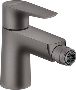Hansgrohe Talis E ééngreeps bidetmengkraan met PopUp trekwaste, Brushed Black Chrome