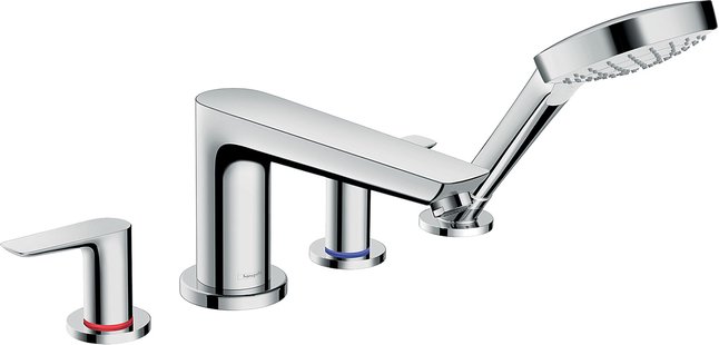 Hansgrohe Talis E 4-gats badrandmengkraan afbouwdeel voor inbouwdeel 13244180, chroom
