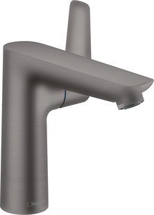 Hansgrohe Talis E ééngreeps wastafelmengkraan 150 met PopUp trekwaste, Brushed Black Chrome