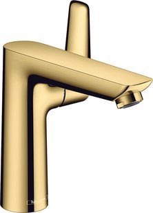 Hansgrohe Talis E ééngreeps wastafelmengkraan 150 met PopUp trekwaste, Polished Gold Optic