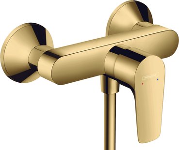 Hansgrohe Talis E ééngreeps douchemengkraan opbouw, Polished Gold Optic