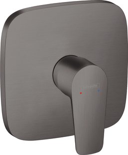 Hansgrohe Talis E ééngreeps douchemengkraan afbouwdeel, Brushed Black Chrome