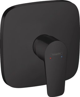 Hansgrohe Talis E ééngreeps douchemengkraan afbouwdeel, mat zwart