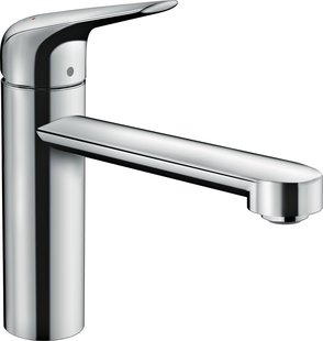 Hansgrohe Focus M42 ééngreeps keukenmengkraan 120 met CoolStart en EcoClick, chroom