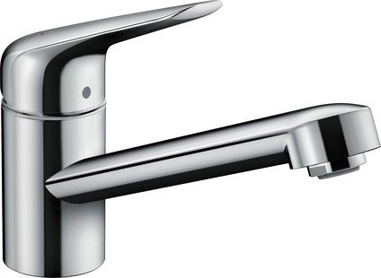 Hansgrohe Focus M42 ééngreeps keukenmengkraan 100 met CoolStart en EcoClick, chroom