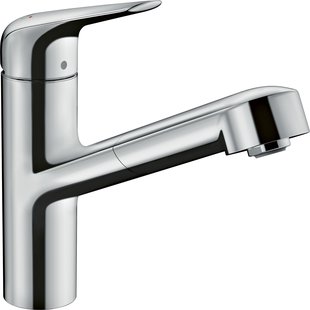 Hansgrohe Focus M42 ééngreeps keukenmengkraan 150 met uittrekbare uitoop, chroom