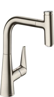 Hansgrohe Talis Select M51 ééngreeps keukenmengkraan 160 met uittrekbare uitloop, rvs look