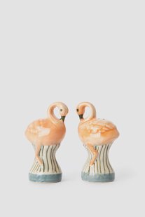 Peper en zout stel flamingo