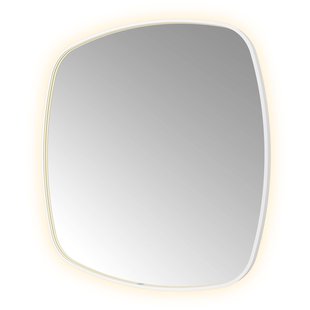 Spiegel Hotbath &MORE 120x120 cm LED-Verlichting Spiegelverwarming Deens Ovaal Mat Wit