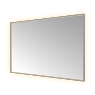 Spiegel Hotbath &MORE 80x120 cm LED-Verlichting Spiegelverwarming Rechthoek Geborsteld Gunmetal
