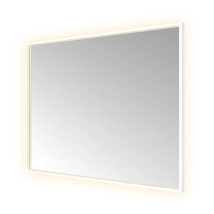 Spiegel Hotbath &MORE 80x100 cm LED-Verlichting Spiegelverwarming Rechthoek Mat Wit