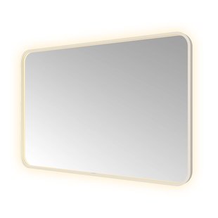 Spiegel Hotbath &MORE 80x120 cm LED-Verlichting Spiegelverwarming Rechthoek Afgerond RVS
