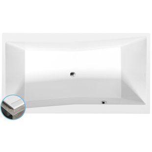 Rechthoekig Ligbad Dun Sapho Quest 180x100x49 cm Wit