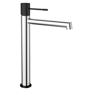 Wastafel Mengkraan Hoog Sapho Solaris Chroom/Mat Zwart