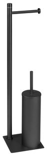 Vrijstaand Closetrol- en Borstelhouder Sapho Trilly Mat Zwart