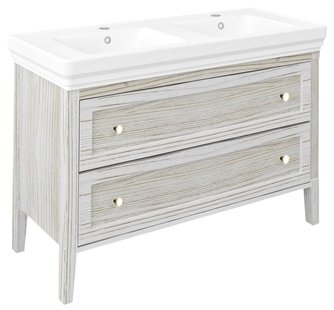 Wastafelmeubel Sapho Cross Wit Hout 116x77,5x49,5 cm