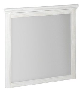 Spiegel met Houten Frame Sapho Cross Wit Hout 70x80 cm