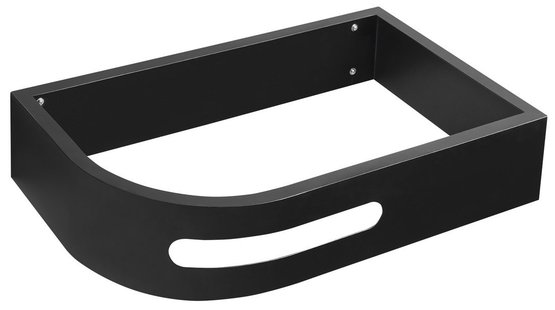 Wastafelbeugel met Handdoekhouder Sapho Pulse Rechts Zwart