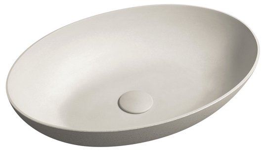 Vrijstaand Waskom Sapho Formigo 60x40 cm Zand