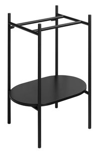 Wastafel Frame met Onderplank Sapho Puno 55x79,5x39,6 cm Zwart