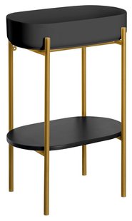 Wastafel met Onderplank Sapho Puno 55x86x36 cm Mat Goud