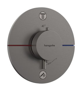 Hansgrohe ShowerSelect Comfort S thermostaat inbouw voor 2 functies, Brushed Black Chrome