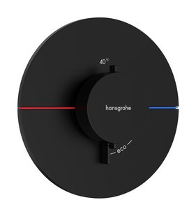 Hansgrohe ShowerSelect Comfort S thermostaat inbouw, mat zwart