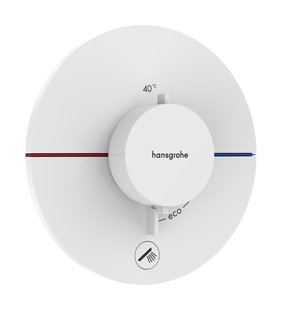 Hansgrohe ShowerSelect Comfort S thermostaat inbouw voor 1 functie en extra uitgang, mat wit