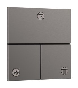 Hansgrohe ShowerSelect Comfort E stopkraan inbouw voor 3 functies, Brushed Black Chrome