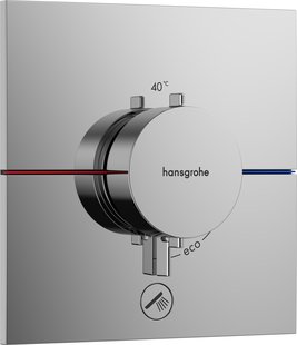 Hansgrohe ShowerSelect Comfort E thermostaat inbouw voor 1 functie en extra uitgang, chroom