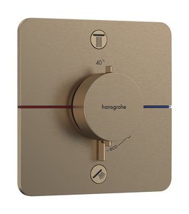 Hansgrohe ShowerSelect Comfort Q thermostaat inbouw voor 2 functies, Brushed Bronze
