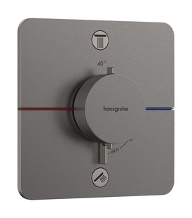 Hansgrohe ShowerSelect Comfort Q thermostaat inbouw voor 2 functies, Brushed Black Chrome