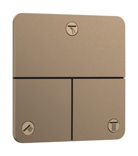 Hansgrohe ShowerSelect Comfort Q stopkraan inbouw voor 3 functies, Brushed Bronze